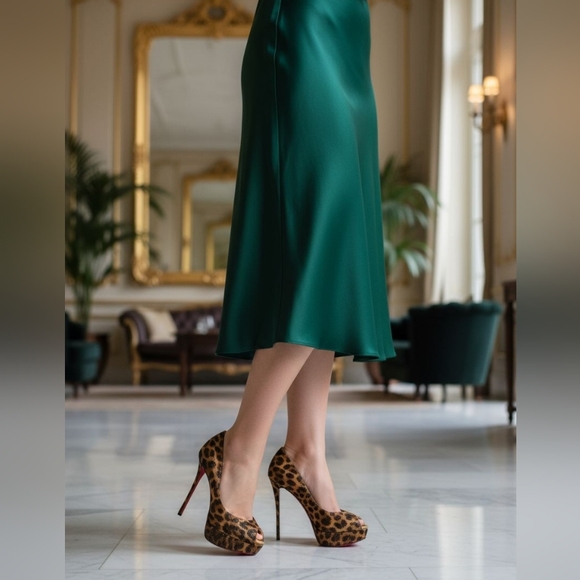 Christian Louboutin Shoes - Fetish Peep-Toe Pumps With COA